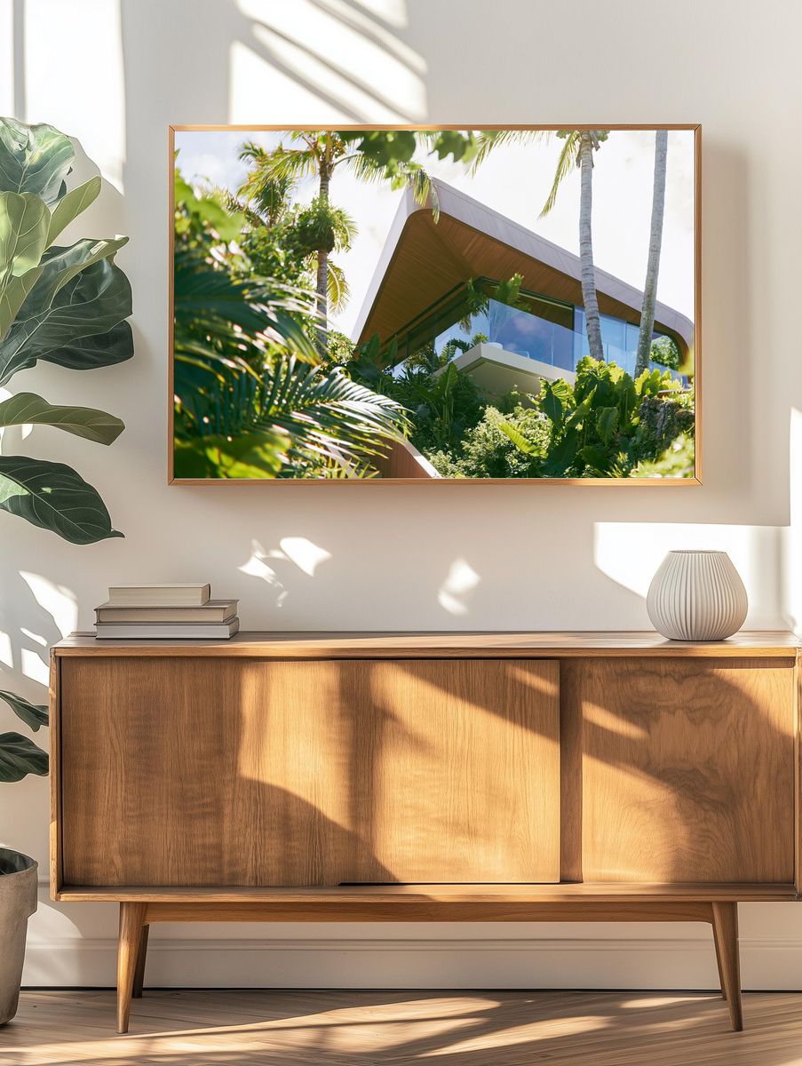 Tropical Modern Villa Photography Poster. — room view 3