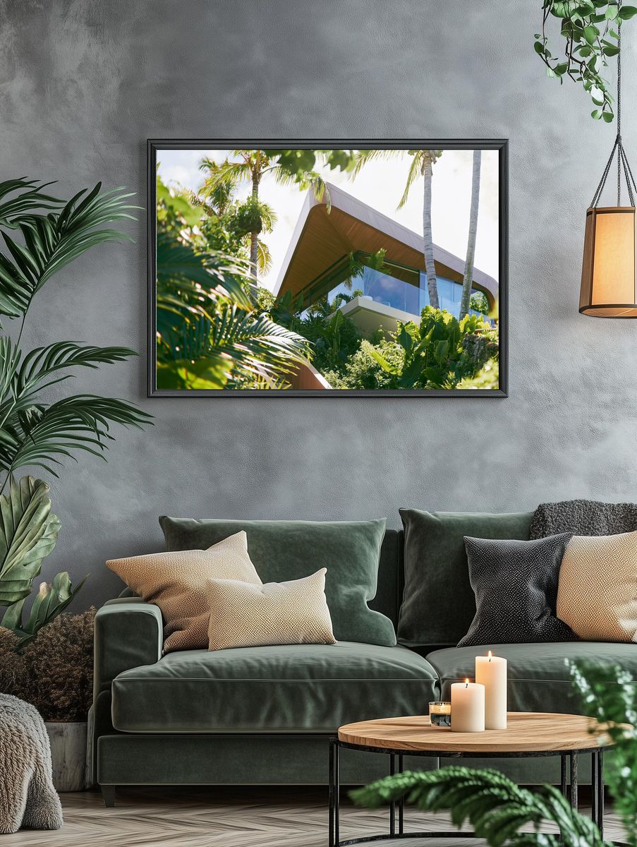 Tropical Modern Villa Photography Poster. — room view 4