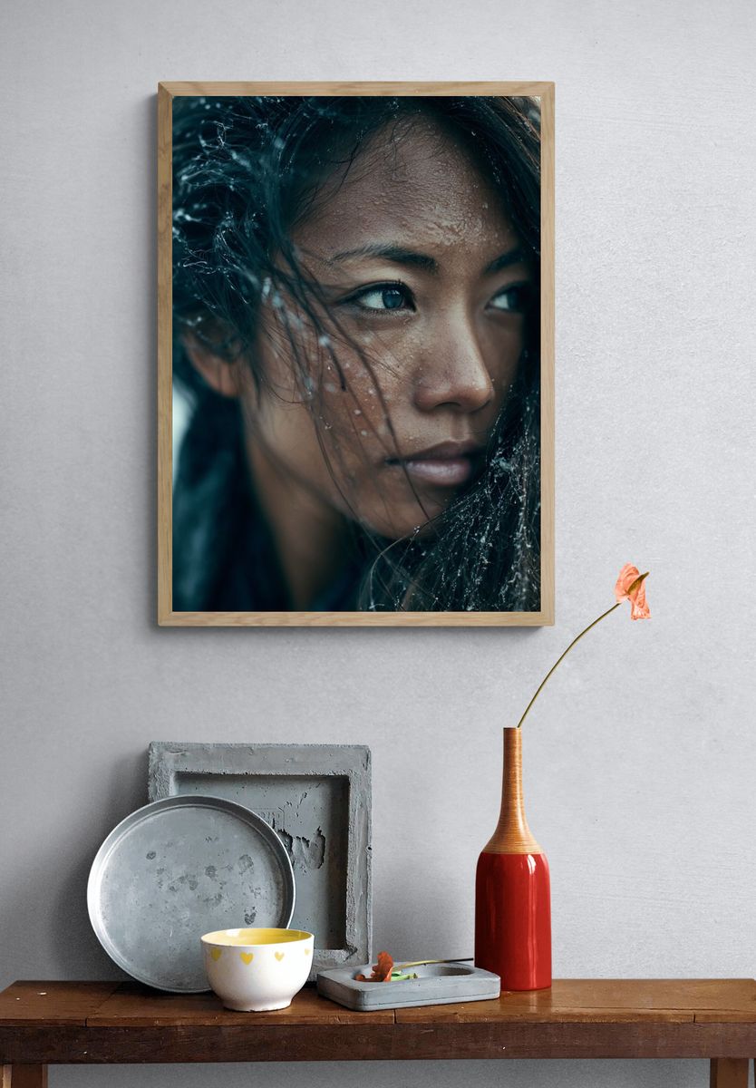 Moody Portrait Photography Poster. — room view 3