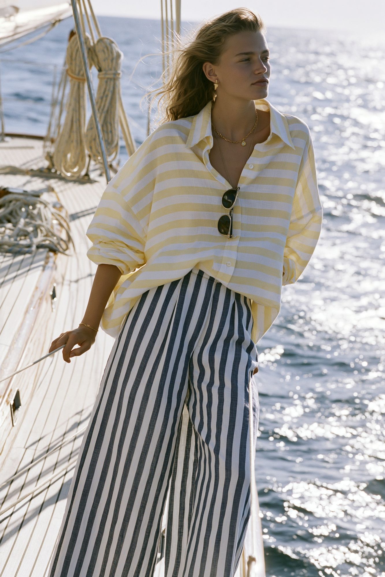 Sailing Fashion Portrait Poster. poster detail