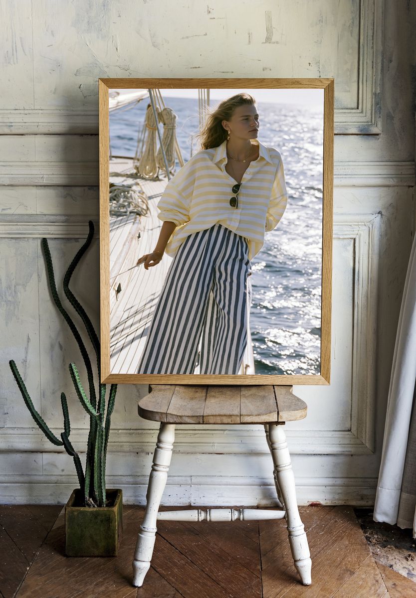 Sailing Fashion Portrait Poster. — room view 1