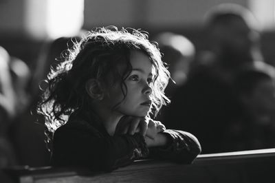 Contemplative Child Portrait Print.