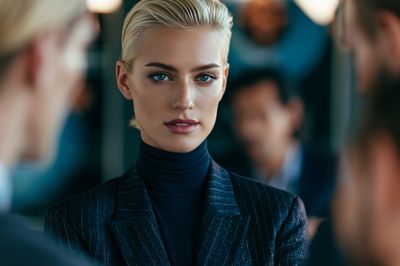 Blonde Portrait Photography Poster. poster print