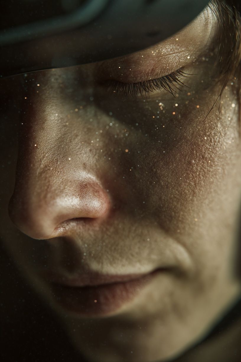 Dreamy Cosmic Portrait Print. poster — photography art