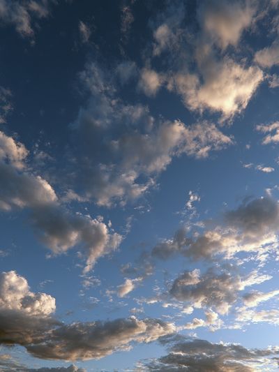 Cloudy Blue Sky Photography Poster.