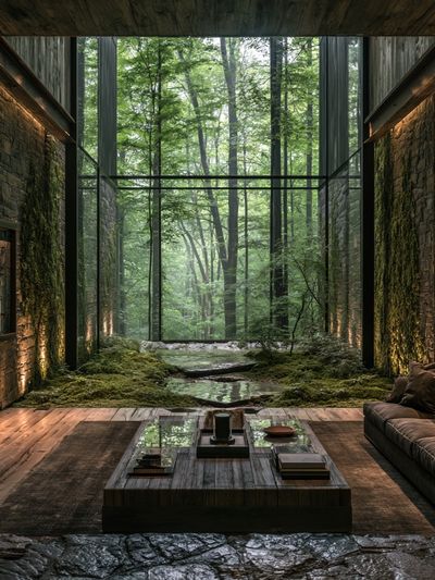 Forest View Interior Photography Poster. poster