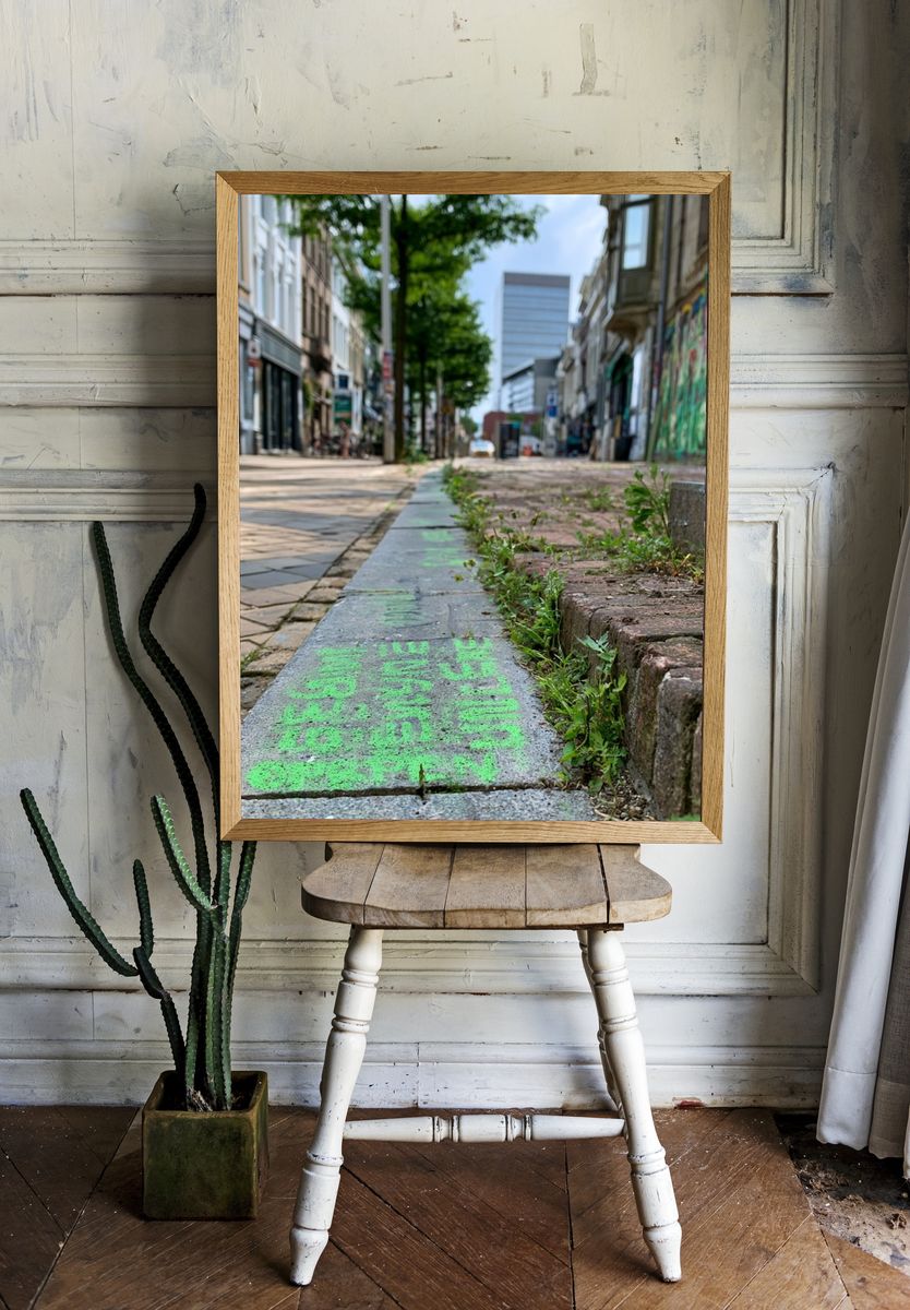 Urban Street Perspective Photography Poster. room preview