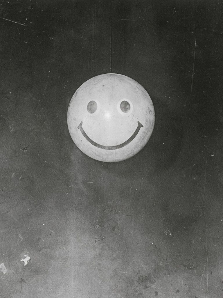 Smiley Ball Street Photo Print. poster — photography art
