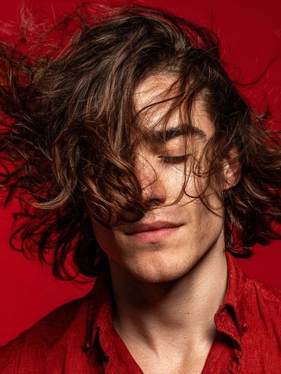 Red Portrait Photography Poster.