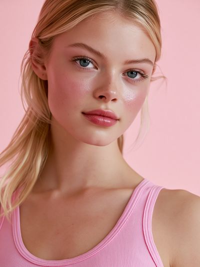 Pink Portrait Photography Poster.