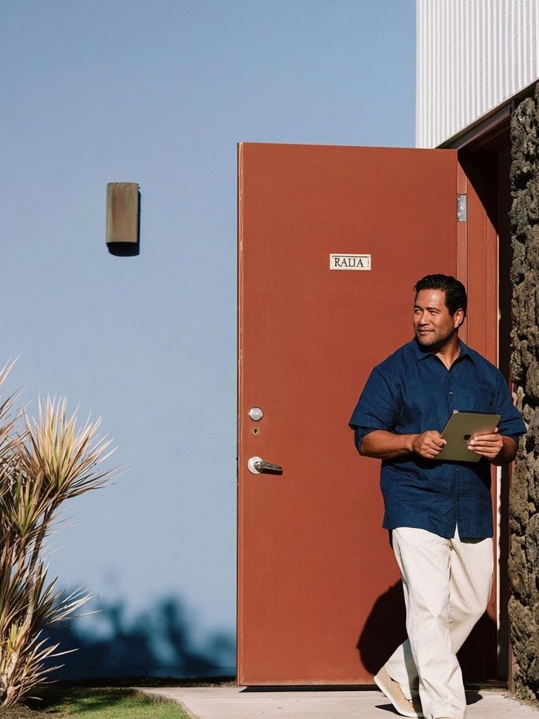 Modern Doorway Portrait Poster. poster detail