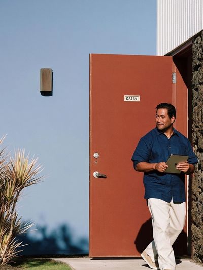 Modern Doorway Portrait Poster. poster print