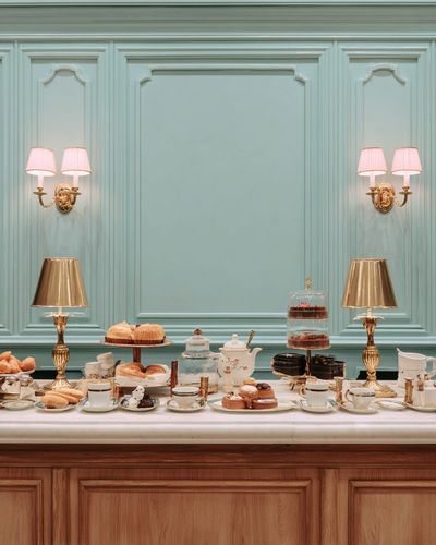 Elegant Tea Buffet Photography Poster. poster