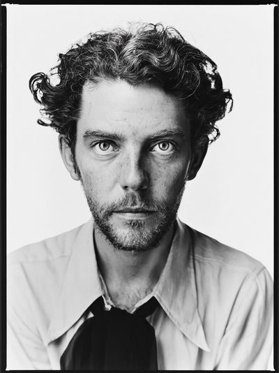 Intense Black and White Portrait Poster.