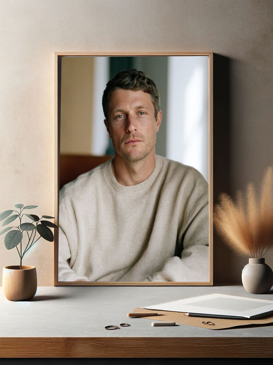 Neutral Portrait Photography Poster. — room view 2