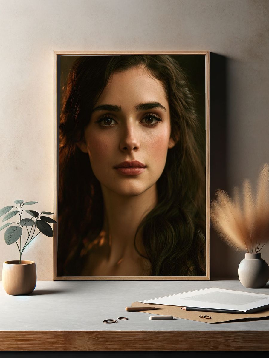 Moody Portrait Photography Poster. — room view 2