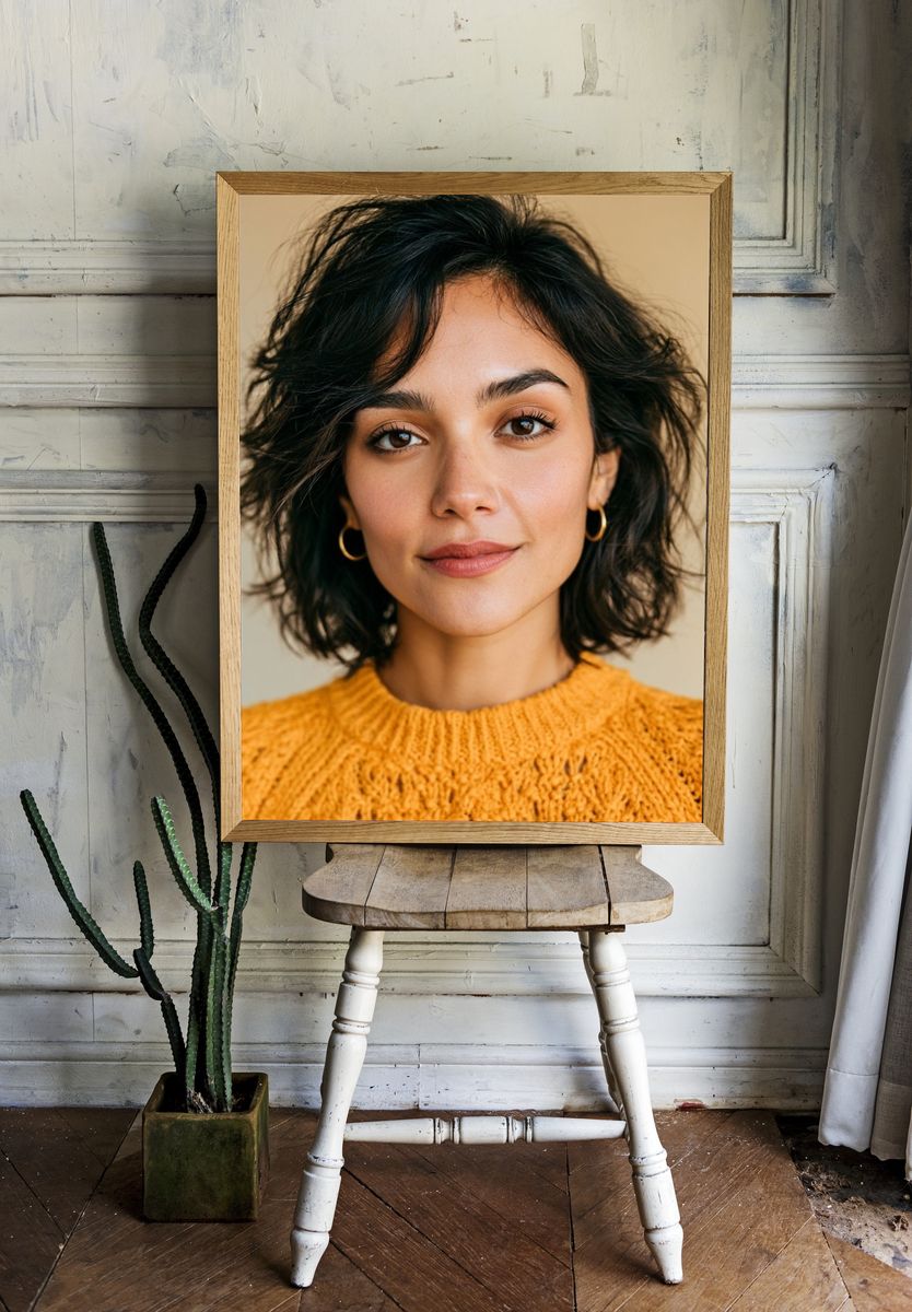 Warm Portrait Photography Poster. room preview