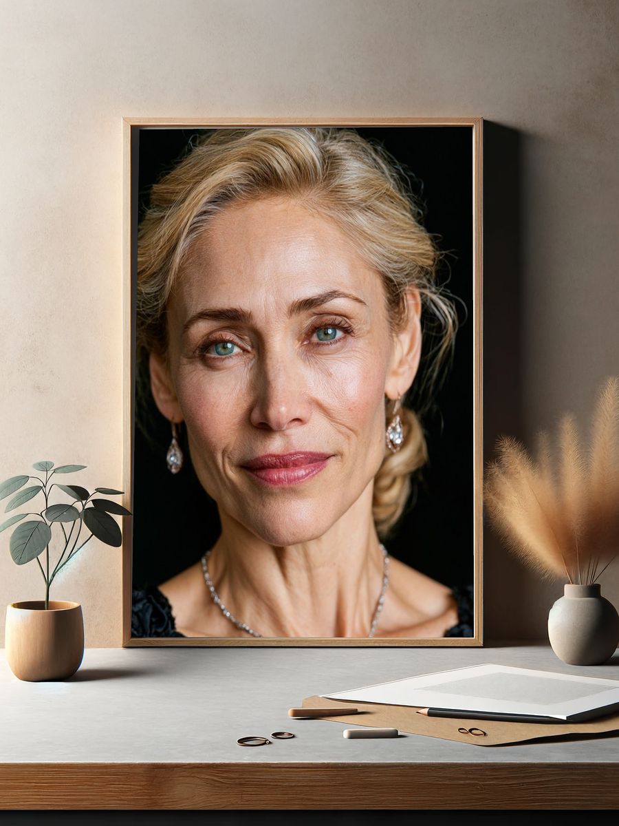 Elegant Woman Portrait Print. — room view 2