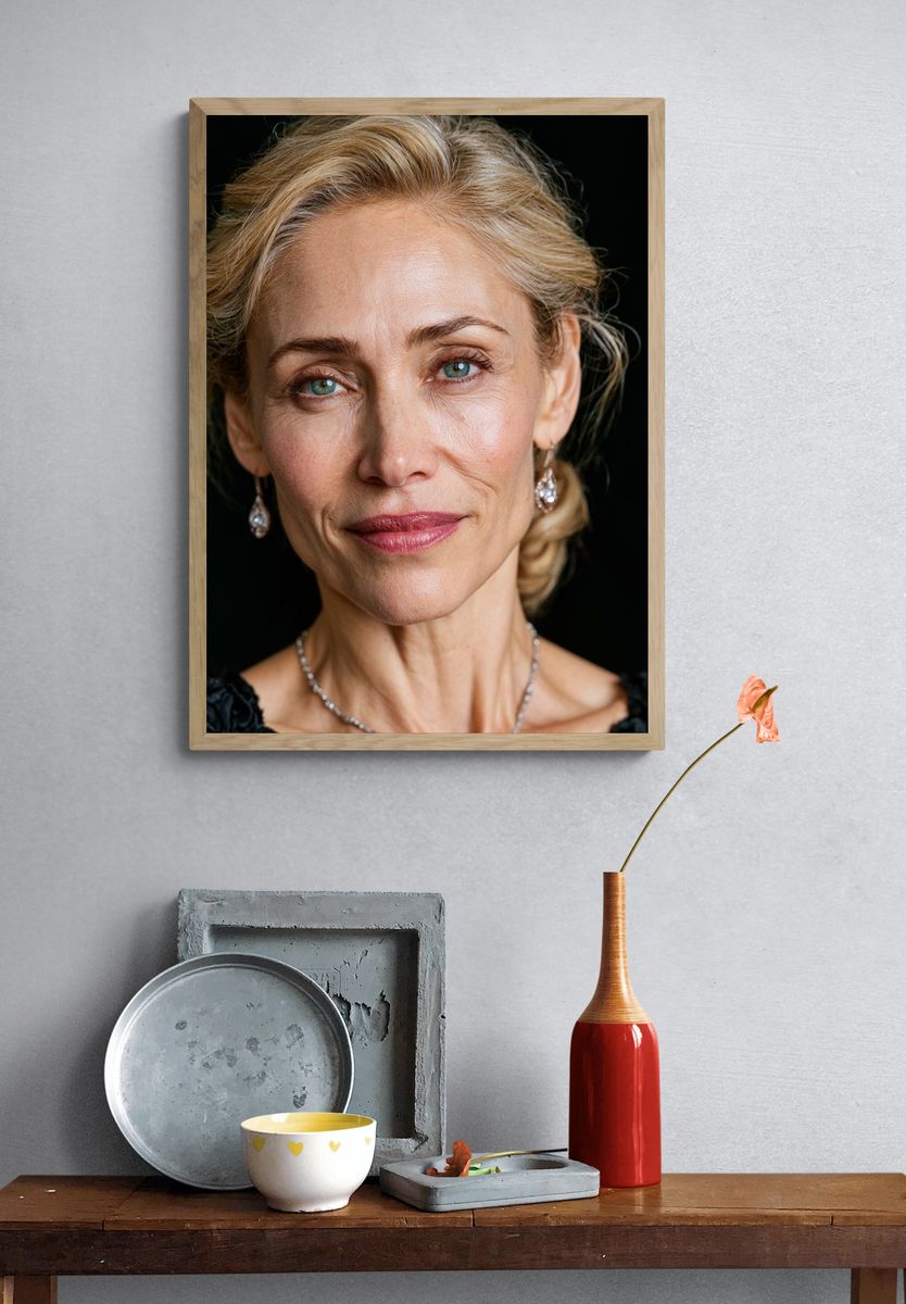 Elegant Woman Portrait Print. — room view 3