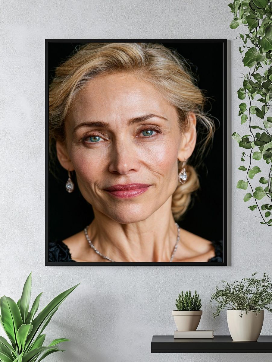Elegant Woman Portrait Print. — room view 4