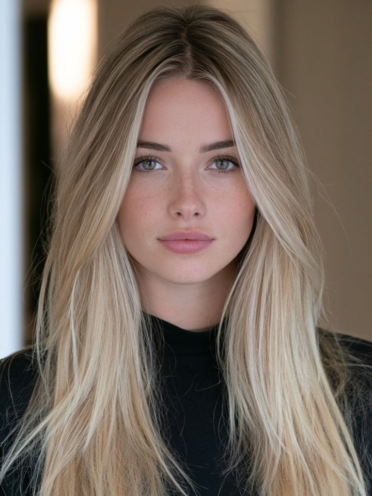 Blonde Portrait Photography Poster. poster detail
