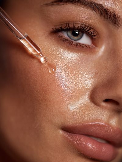 Radiant Skincare Portrait Poster. poster