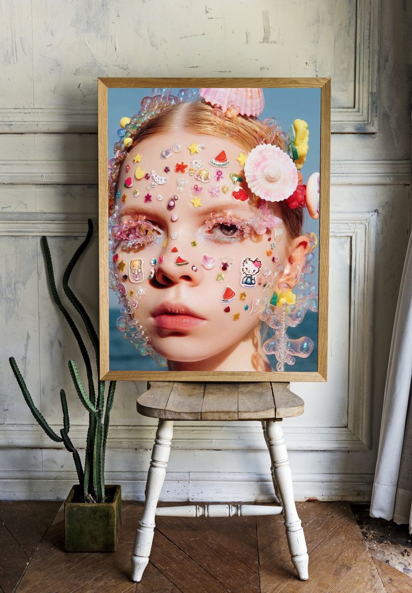 Candy-Sea Portrait Photography Poster. room preview