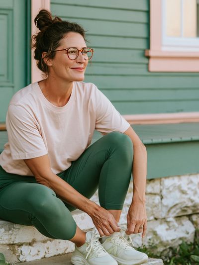 Relaxed Woman Portrait Photography Poster.