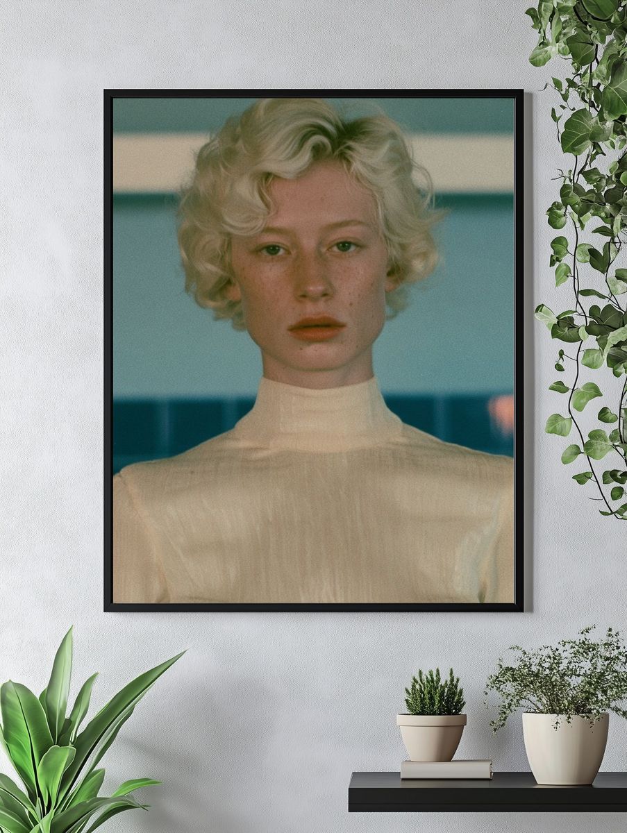 Blonde Portrait Photography Poster. — room view 4