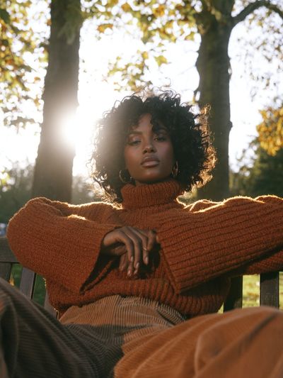 Autumn Portrait Photography Poster.