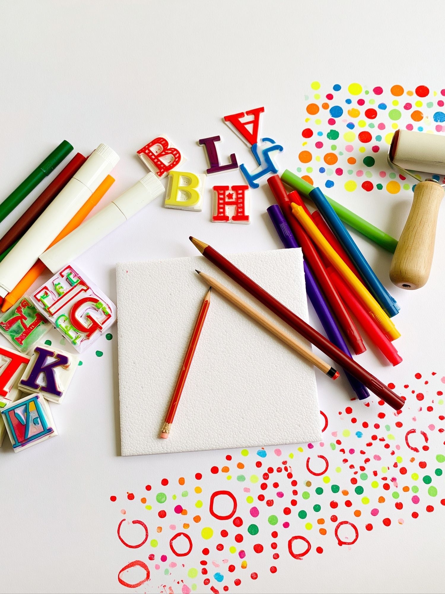 Colorful Art Supplies Still Life Poster. poster — photography art