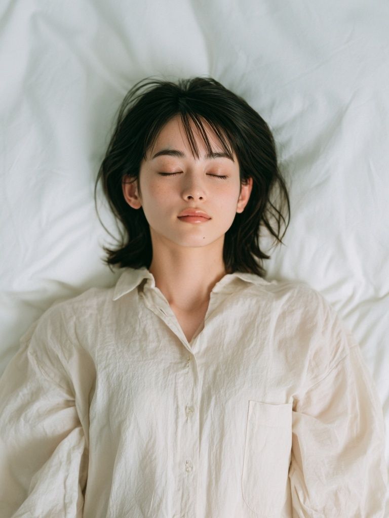 Sleeping Woman Portrait Print. poster — photography art