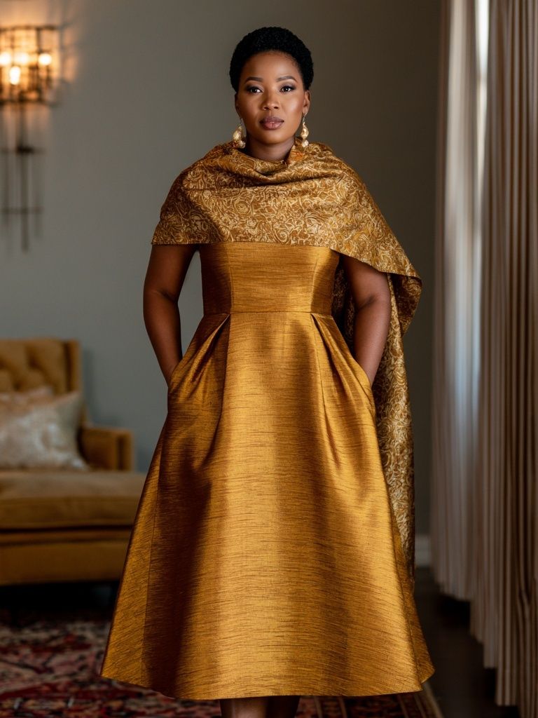 Elegant Gold Portrait Poster. poster detail