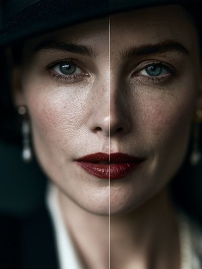 Split Portrait Photography Poster.