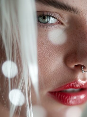 Freckled Portrait Photography Poster. poster — photography art