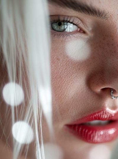Freckled Portrait Photography Poster. poster