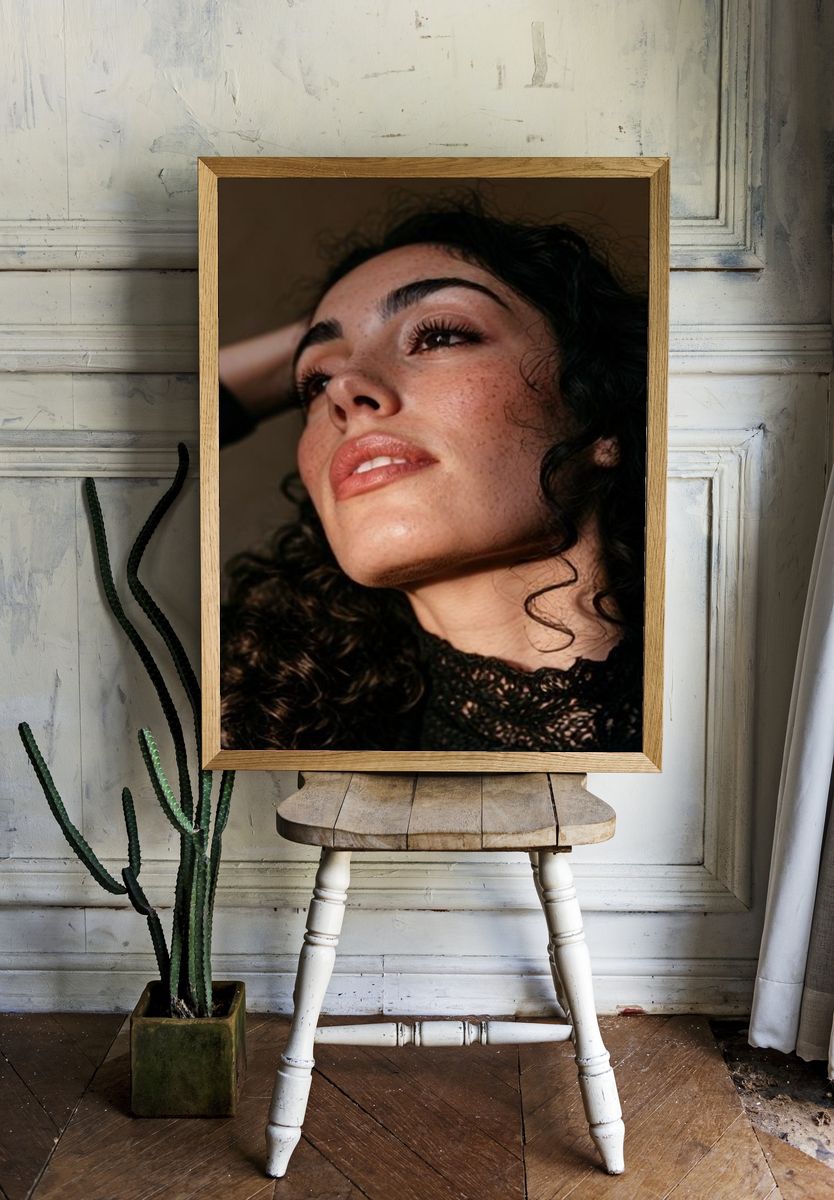 Moody Portrait Photography Poster. — room view 1