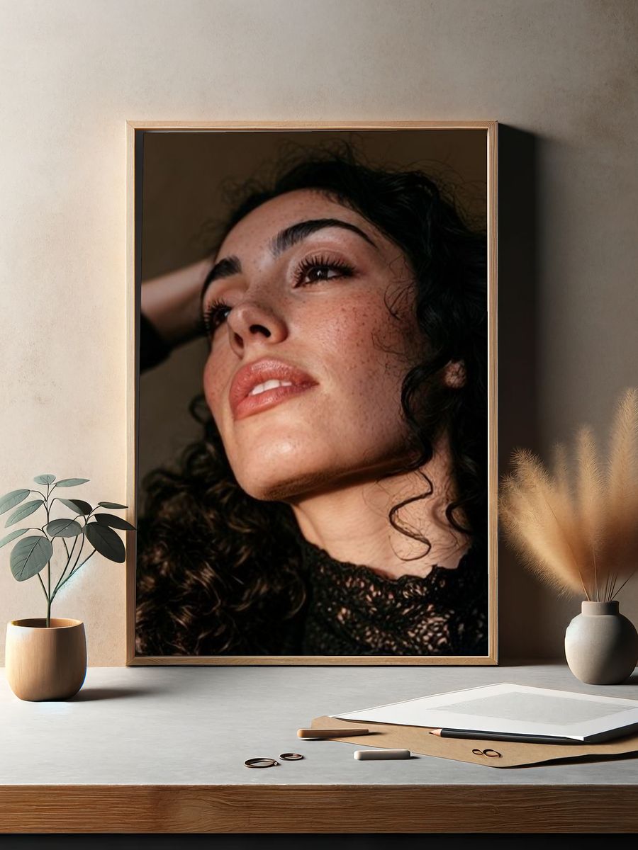 Moody Portrait Photography Poster. — room view 2
