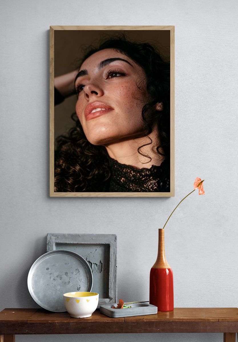 Moody Portrait Photography Poster. — room view 3