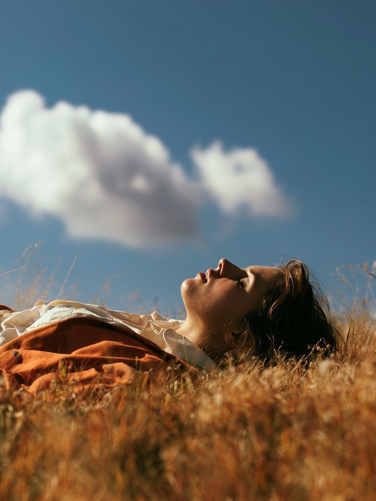 Sunlit Meadow Portrait Poster. poster detail