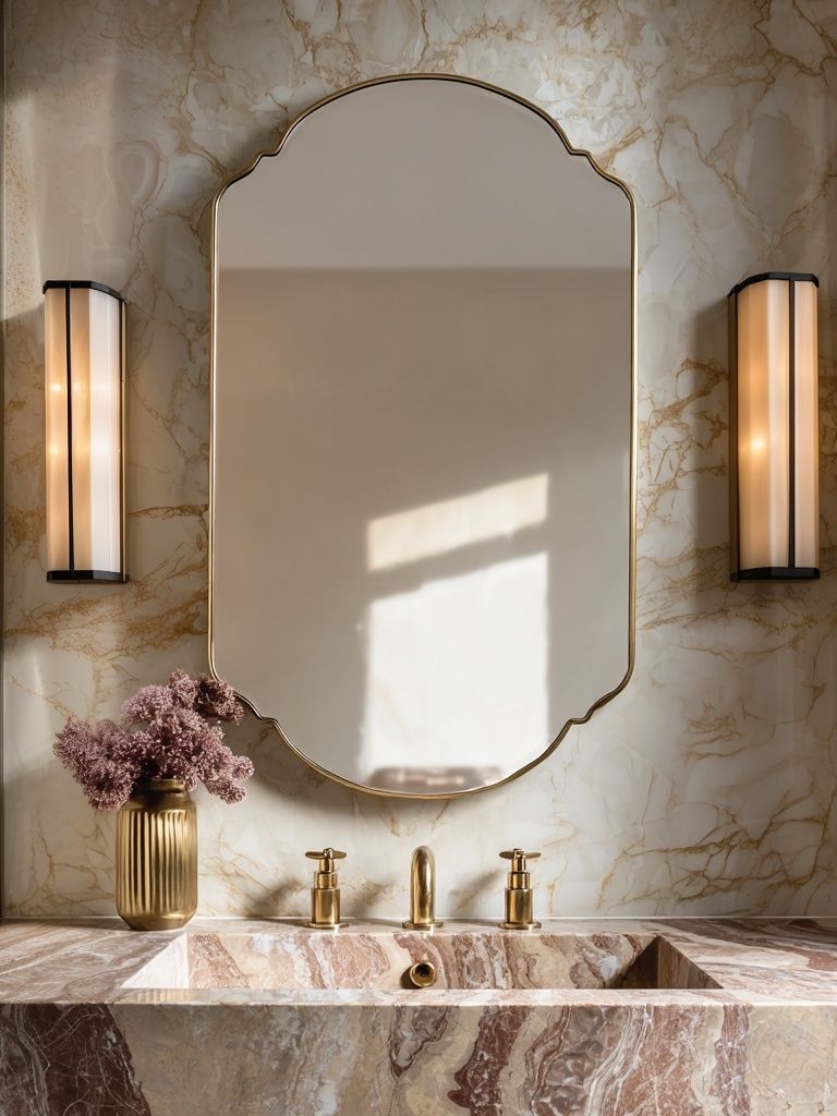 Marble Vanity Interior Photography Poster. poster — photography art