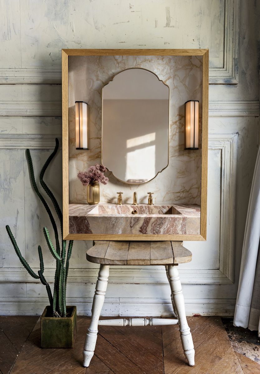 Marble Vanity Interior Photography Poster. room preview