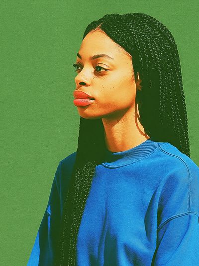 Braided Portrait Photography Poster. poster