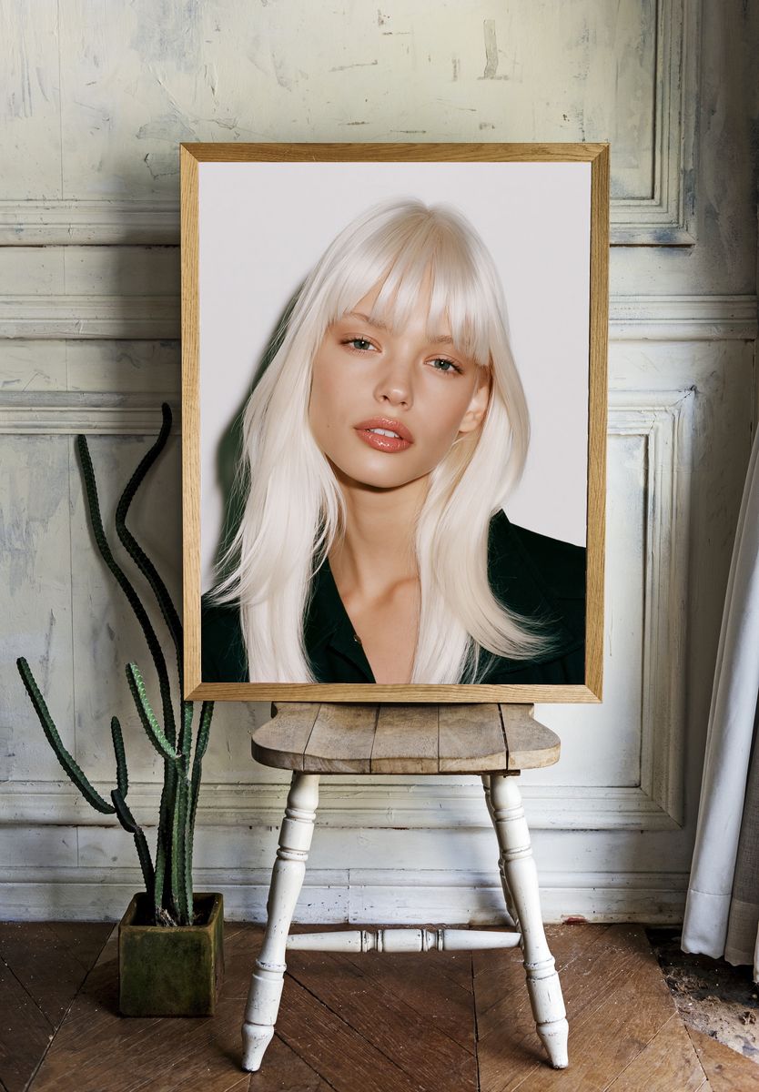 Platinum Blonde Portrait Poster. — room view 1