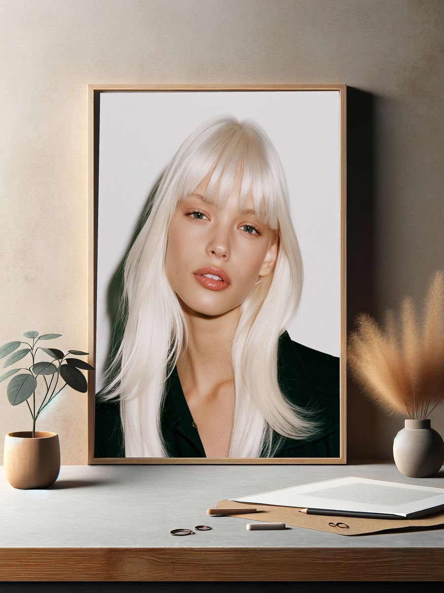 Platinum Blonde Portrait Poster. — room view 2