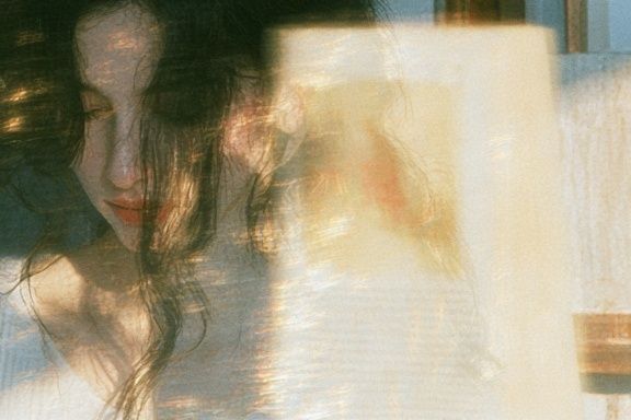 Dreamy Woman Portrait Print. poster — photography art