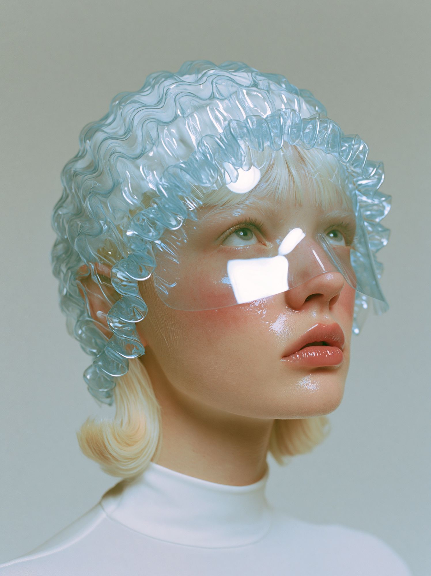 Futuristic Portrait Photography Poster. poster detail