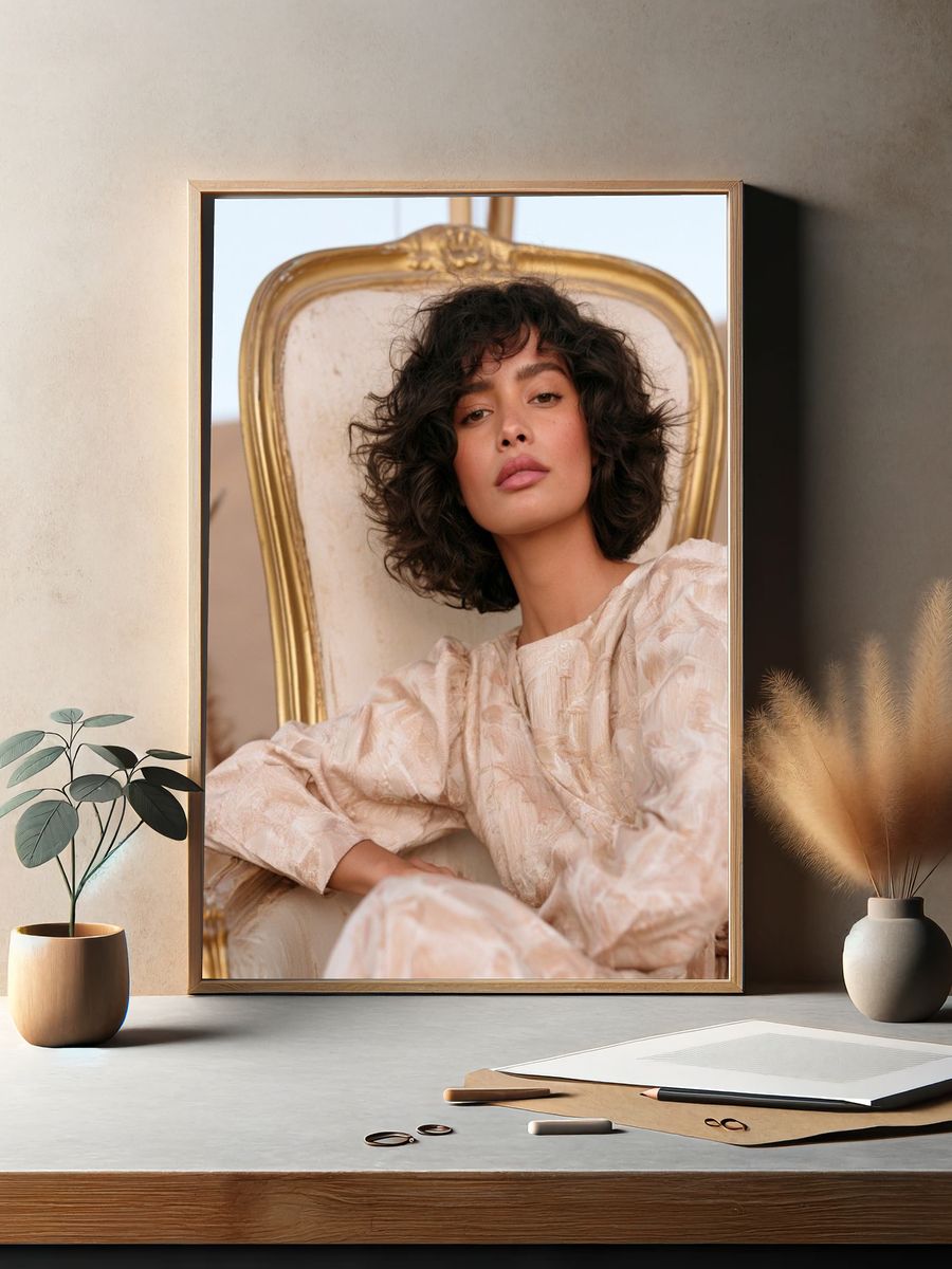 Elegant Portrait Photography Poster. — room view 2