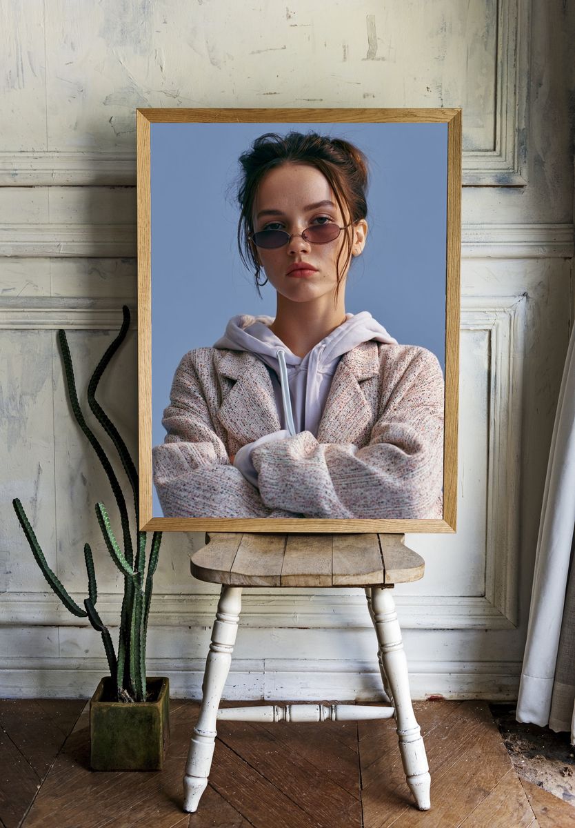 Cool Street Style Portrait Poster. — room view 1