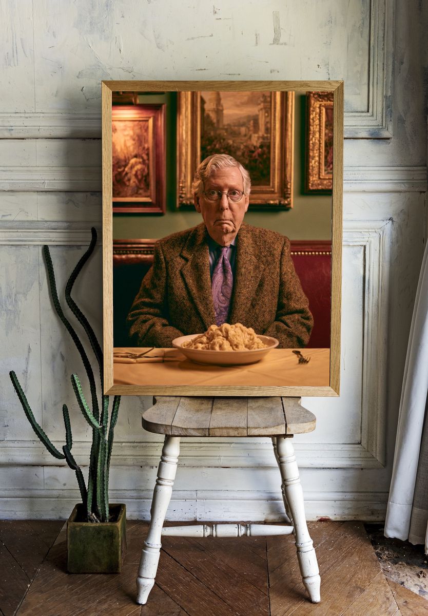 Portrait of an Elderly Man — Photography Print. room preview